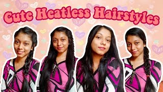 6 Heatless Cute Hairstyles | Braid Hairstyle Tutorial For Long Hair | Undoped Pals