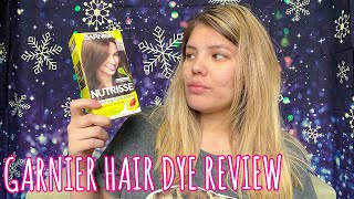 Garnier Nutrisse Hair Dye Review || Blonde To Brown Hair || Medium Natural Brown 50