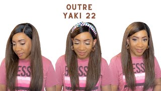 Outre Synthetic Hair Hd Lace Front Wig - Natural Yaki 22 --/Wigtypes.Com