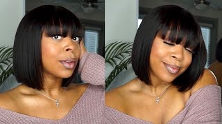 Get Up And Go Bob W/ Bangs Wig | Easy Install | Luvme Hair