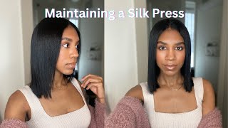 Maintaining A Silk Press|Wrapping Hair, Hot Showers, Working Out