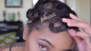How To Pin Curl & Style Short Hair
