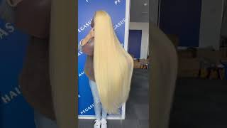 40 Inch Longest Blonde Wig Straight Hd Lace #Hdlacewig #Lacewigs #Blondewigs
