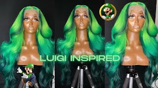How To: Water Color A Wig| Luigi Inspired