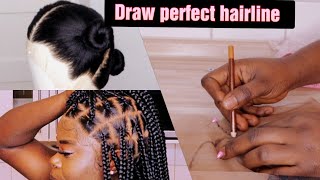 How To: Perfect Hairline For Full Lace Wig/360 Wig| Detailed