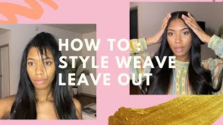 How To Style My Weave Leave Out | With Nairobi Wrapp It Shine Foam