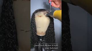 How To Quick Hack Wig Baby Hair #Christmassale #Wigvendors #Wigfactory #Wigsales #Curlywigs