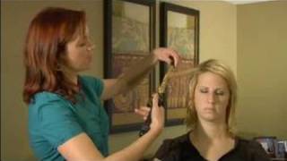 How To Curl & Style Short Hair : Using A Curling Iron For Curling Short Hair