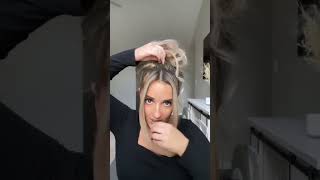 Adding In A Piece Of Hair While Creating A Updo #Hairstyle #Hairtutorial #Hair #Hairhacks