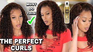  Better Get One Of These!!  Curly Hair Defined  No Product! Fake Scalp Wig Install | No Glue!