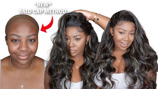 *New*  Bald Cap Method + Hd Lace Wig Install For Beginners | Hermosa Hair