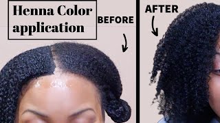Color Natural Hair With Black Henna |Better Than Box Dye| Conditioning Treatment+ Long-Lasting Color