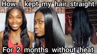 How To Maintain And Keep Your Hair Straight Without Heat After A Silk Press // Hairlistabomb