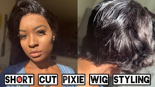 How To Customize Short Cut Pixie Lace Wig