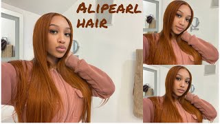 Installing 24 Inch Bright Straight Lace Frontal Wig From Alipearl_Hair