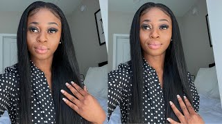 *Straight Out The Box* Quick And Easy Straight Hair!|  13X4 Lace Frontal!| Westkiss Hair