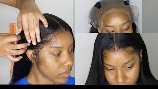 Lace Frontal Wig Install Using Boldhold Extreme Creme| Unice Hair| Start To Finish| Angel George.