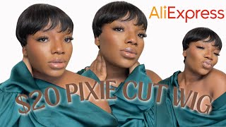 Only $20?!!!| #1 Ali Express Pixie Cut Wig 100% Sensational Human Hair || Gigi K