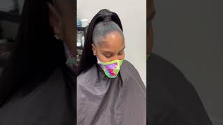 Half Up/Half Down Sew In Using Shake And Go Hair + No Leave Out | Paparazzi Allure #Shorts #Viral