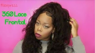 360 Lace Frontal Install | Aliexpress Comingbuy Hair
