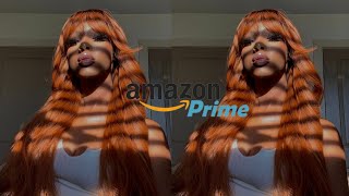  $23 Orange Curtain Bang Wig From Amazon