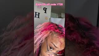 Pink Highlight Quick Weave W/ Side Part Leave Out | Arrogant Tae Transformation Ft.#Ula Hair