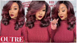 New!! Outre Neesha 209| Soft & Natural Hd Lace Front Wig