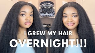 Grow Your Hair Overnight!!! | Ft. Idn Hair Paper Thin Seamless Clip In Extensions!!!
