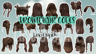 Aesthetic Brown Hair Codes For Roblox/Bloxburg