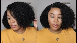 This Wig Is Super Natural I Wash & Go Short Curly Bob Lace Front Wig I Myfirstwig
