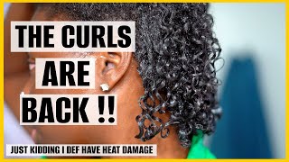 What My Curls Look Like After "Heat Training"