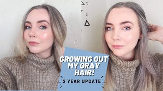 Growing Out My Gray Hair - 2 Year Update!