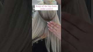 Frizzy Hair Hack For Beaded Hair Extensions  #Hairhacks #Hairextensions