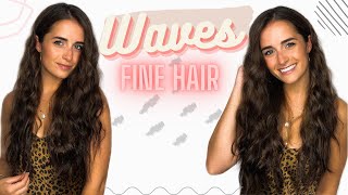 Everyday Waves For Thin + Fine Hair | Mermaid Hair | Leachristinebeauty