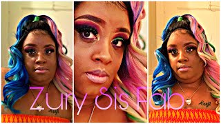 Best Rainbow Wig Under $60 || Zury Sis Beyond Fab || Lizzielove