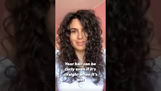 Your Hair Can Be Curly Even If It'S Straight While It'S Wet #Curlyhair #Curly #Curls #Curl