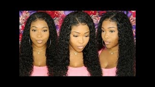 How To Get Curly 360 Lace Front Wig Poppin For Summer   No Frontal Customization Ft Omgqueen Hair
