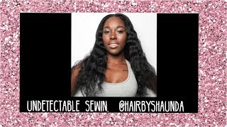 Sew In With Leave Out Brazilian Hair Tutorial @Hairbyshaunda