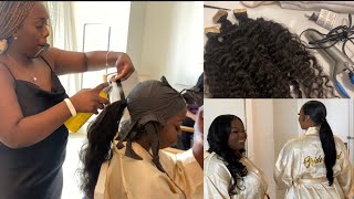 Traveling Hair Stylist | Tape In Extensions, Extended Ponytails, Wedding Work - The Bahamas