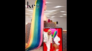 #Nickiminaj #Trollz  Hey!!!! Recreate  | Nicki Minaj Trollz Wig | Rainbow Hair | Keswigs