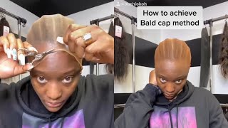 Bald Cap Method For Wigs | Step By Step