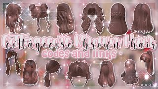 *New* Brown Hair Codes And Links! | Cottagecore Spring Aesthetic | Roblox Bloxburg