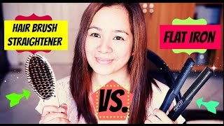Hair Brush Straightener Vs Flat Iron-Does It Work? Which Is Better?  Beautyklove