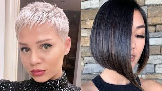 Popular Pixie Haircuts, Bold Hair Color Ideas & More Hairstyles For Women