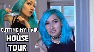 Cutting My Hair Short And House Tour!!