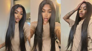 28" Super Sleek & Flawless Straight 13X4 Lace Wig Ft. Ishow Hair | Petite-Sue Divinitii