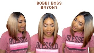 Bobbi Boss Synthetic Hair Hd Lace Front Wig - Mlf902 Bryony --/Wigtypes.Com