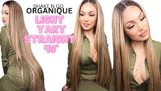 Shake N Go Organique Light Yaki Straight 40" Wig - Bomb Synthetic Hair