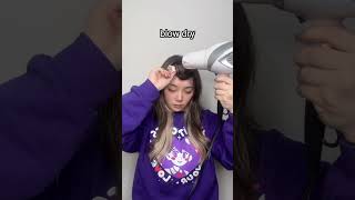 How To Curl Bangs With A Curler Clip Partt 2 #Shorts