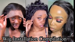 Wig Installation Compilation | Tiktok Compilation | Hairstyle Ideas
